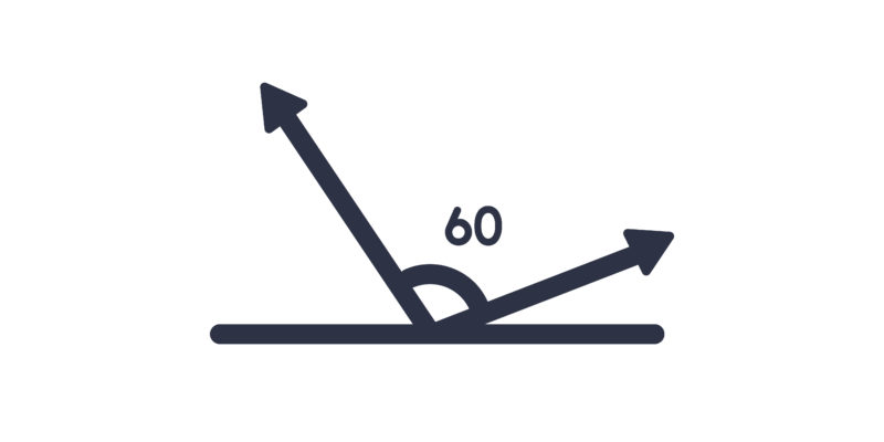 Ejercicio angulo de 90 grados dividido en 3 partes iguales