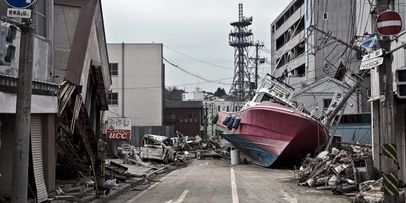 Fukushima Japón luego del gran tsunami del 2011.