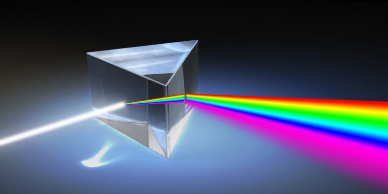Prisma de Newton - arco-íris