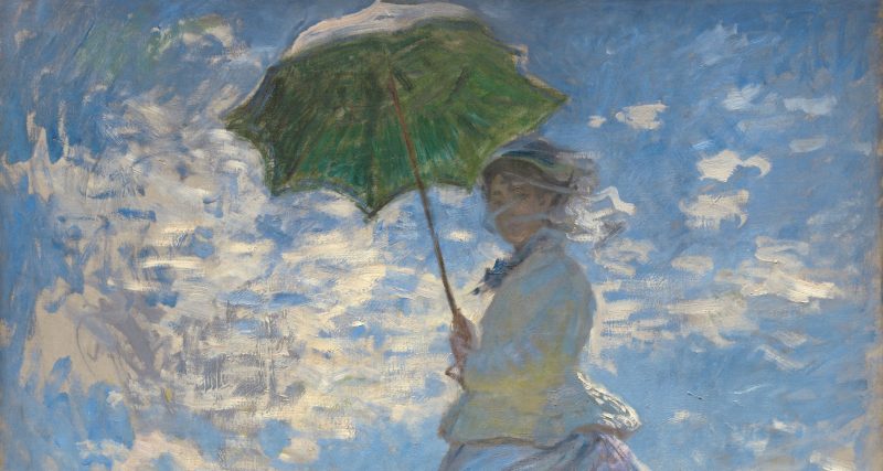 Obra Mujer con sombrilla de Monet