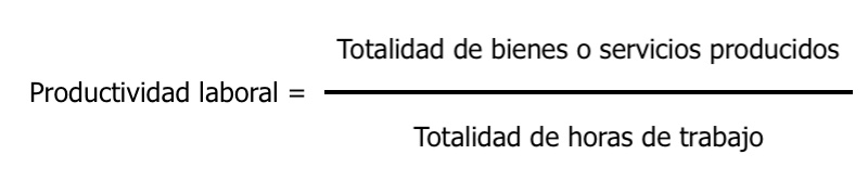 Fórmula para calcular la productividad laboral