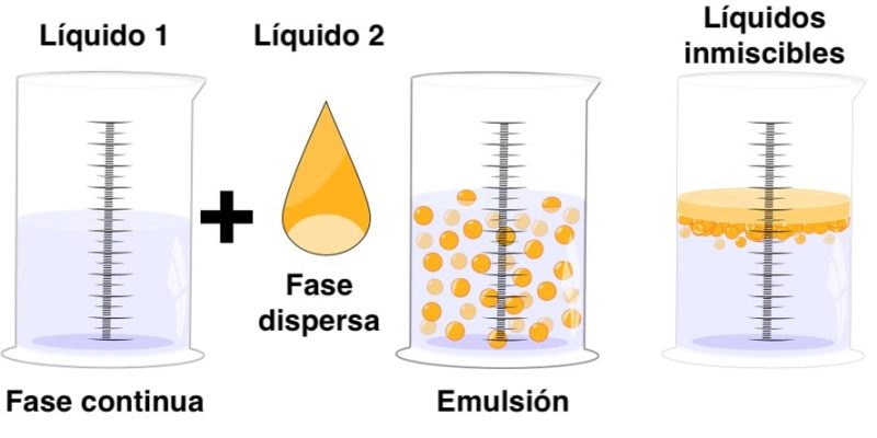 Emulsión Química - Concepto, fases, tipos y ejemplos