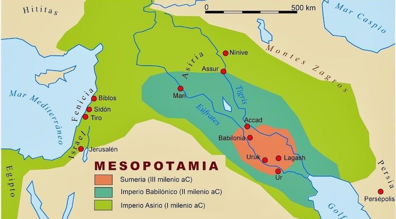mesopotamia mapa
