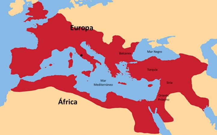 imperio romano mapa ubicacion