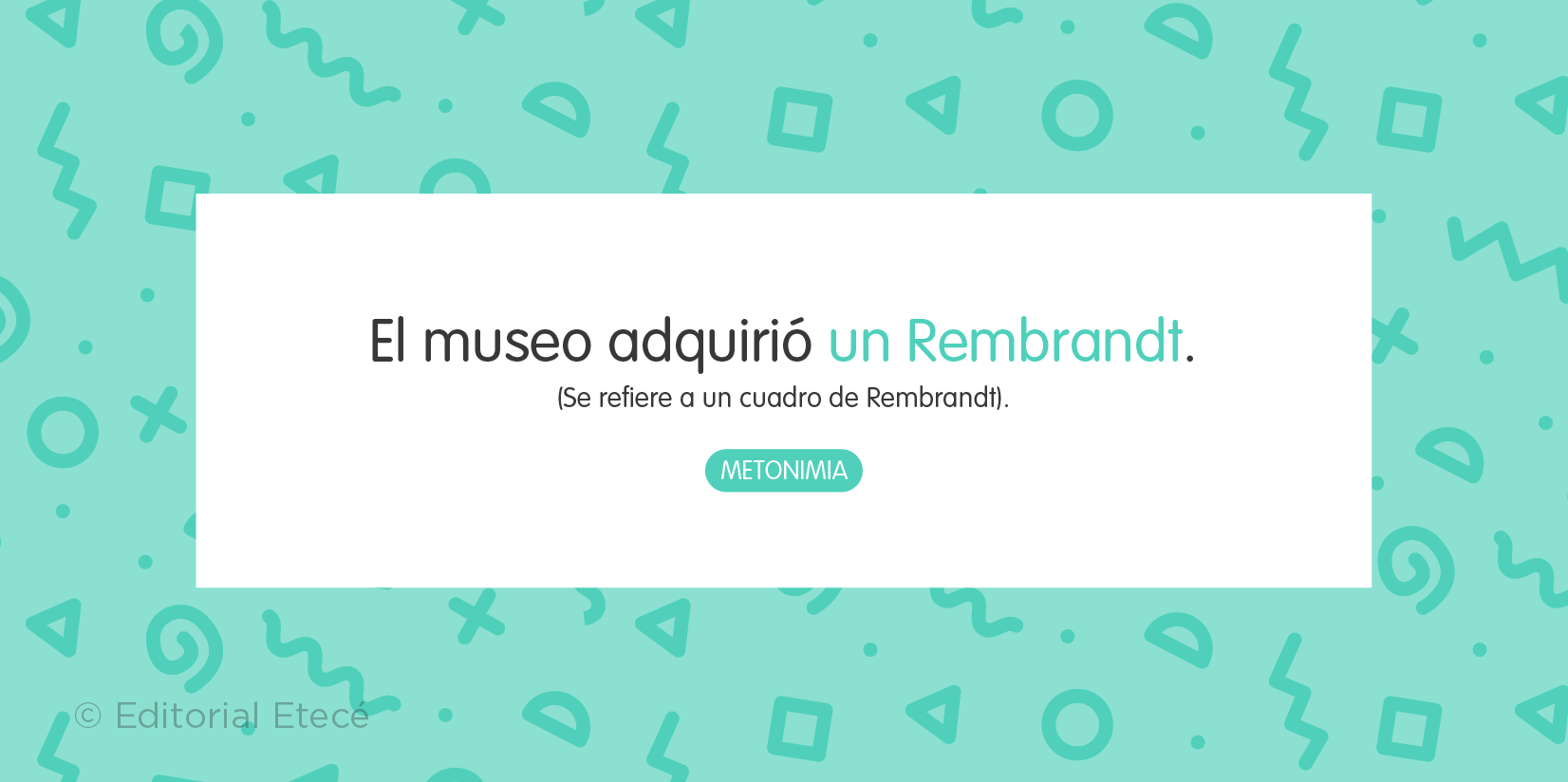 Ejemplo de metonimia