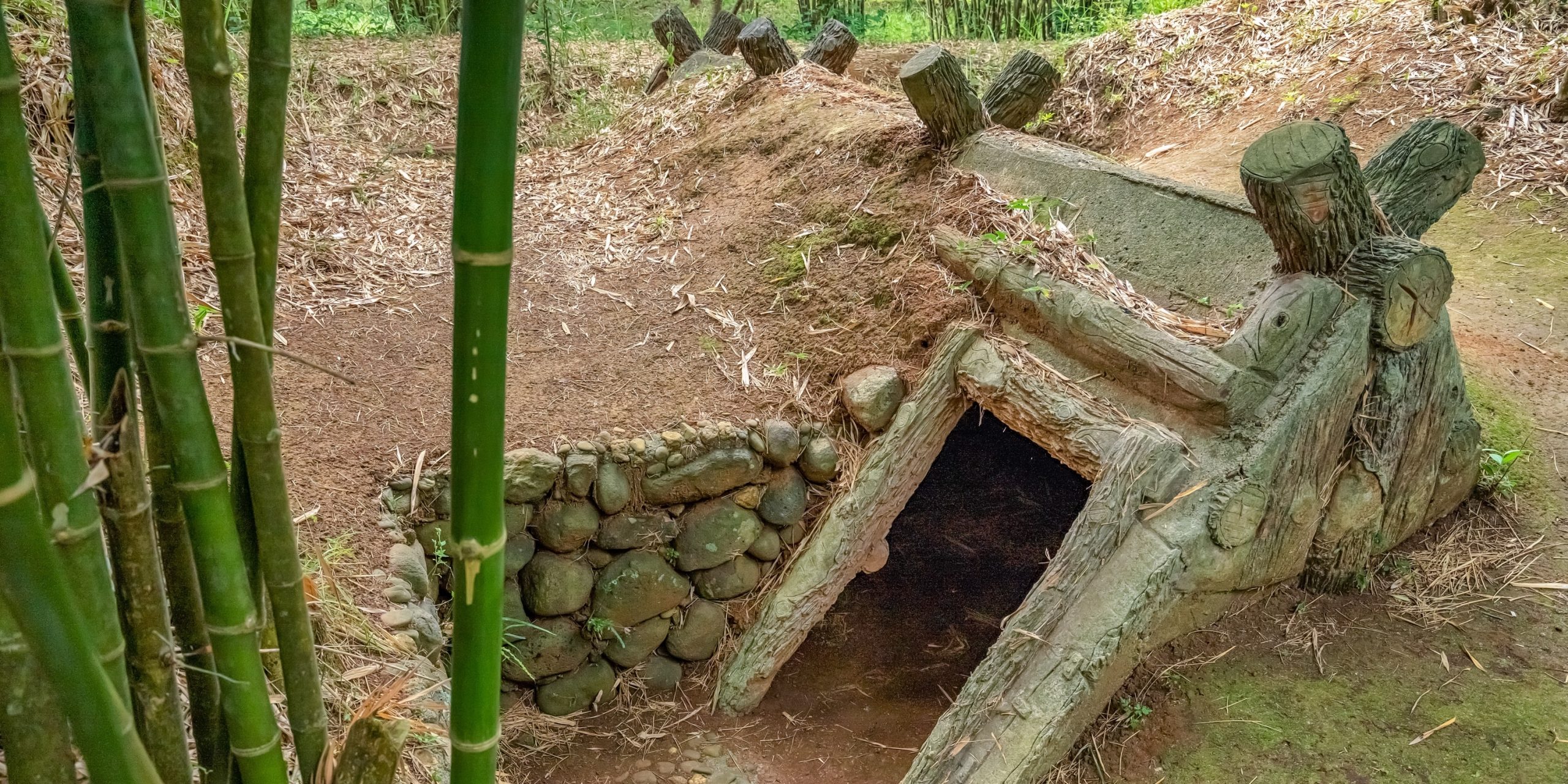 Túneles usados en la guerra de Vietnam.