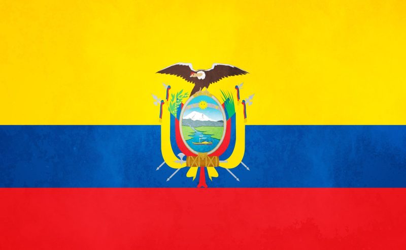 paises de america del sur Ecuador bandera