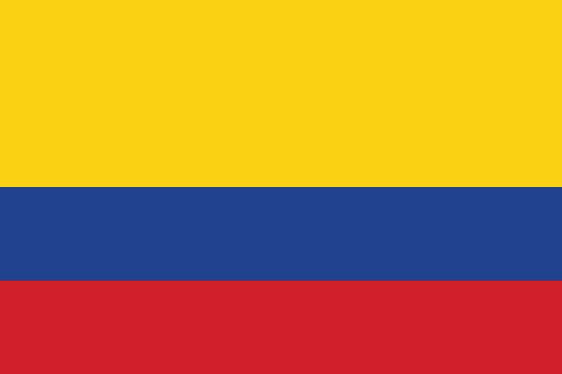 paises de america del sur colombia bandera