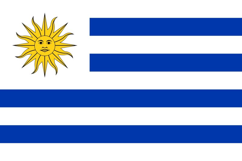 paises de america del sur uruguay bandera