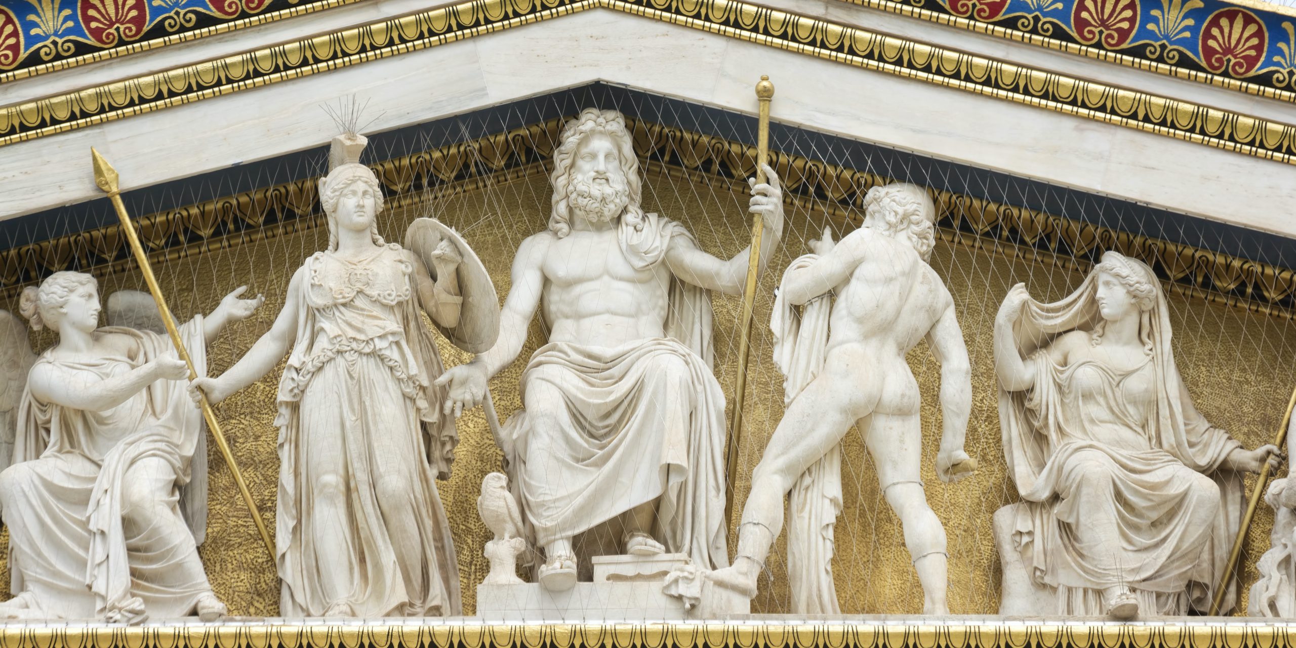 Esculturas de los dioses del Olimpo