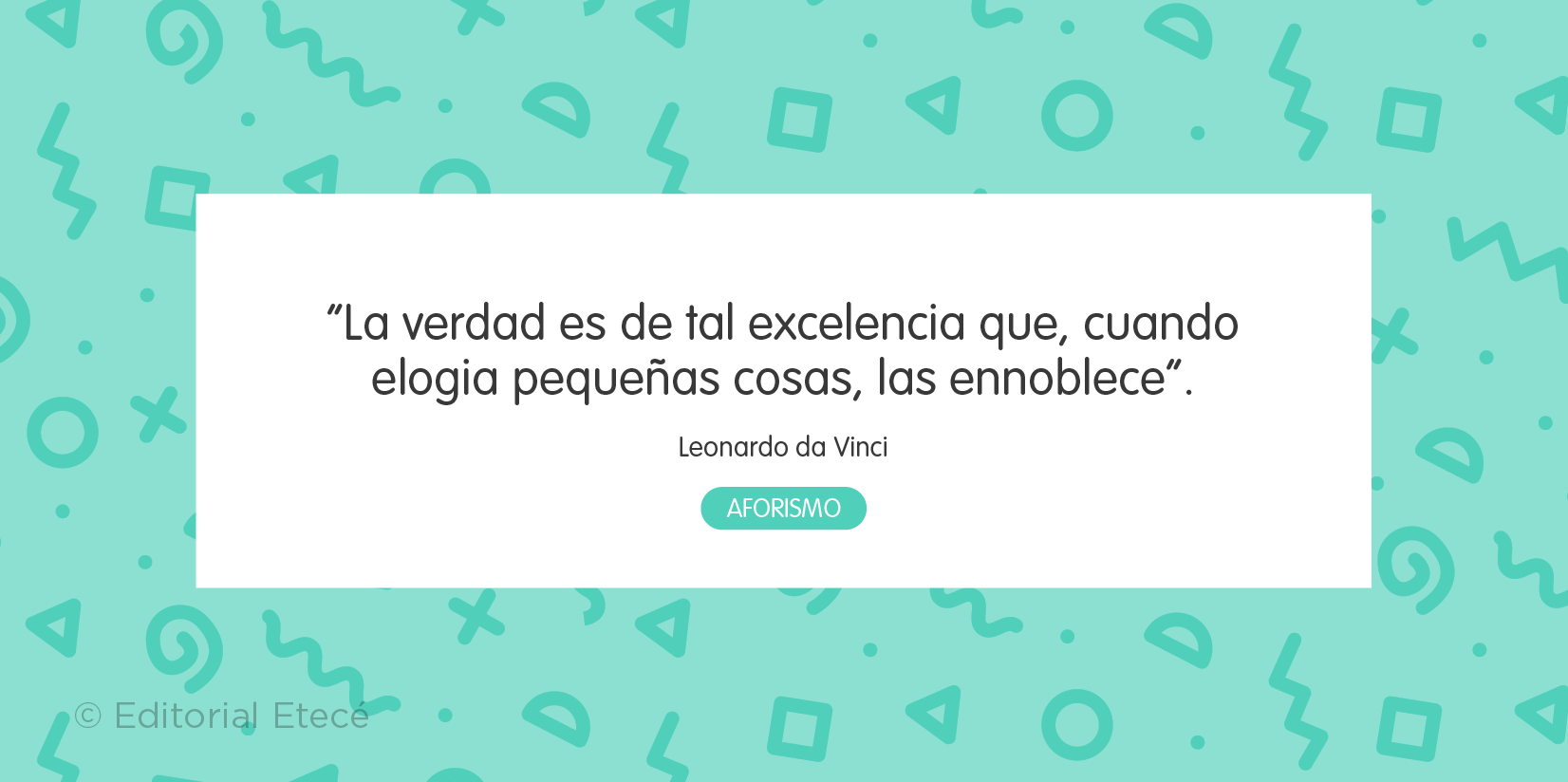 Aforismo de Leonardo da Vinci