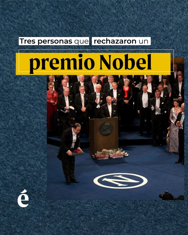 Desde 1901, todos los años se entrega el premio Nobel en sus seis categorías: física, química, fisiología o medicina, literatura, paz y economía.

Este galardón fue creado por el ingeniero sueco Alfred Nobel, quien en su testamento, redactado en 1895, destinó su fortuna a la creación de un fondo para premiar anualmente a personas que hicieran contribuciones destacadas. 

Además del gran reconocimiento internacional, los ganadores reciben una medalla de oro, un diploma y la suma económica de aproximadamente un millón de dólares.

Pero, ¿sabías que hubo ganadores que rechazaron el premio?